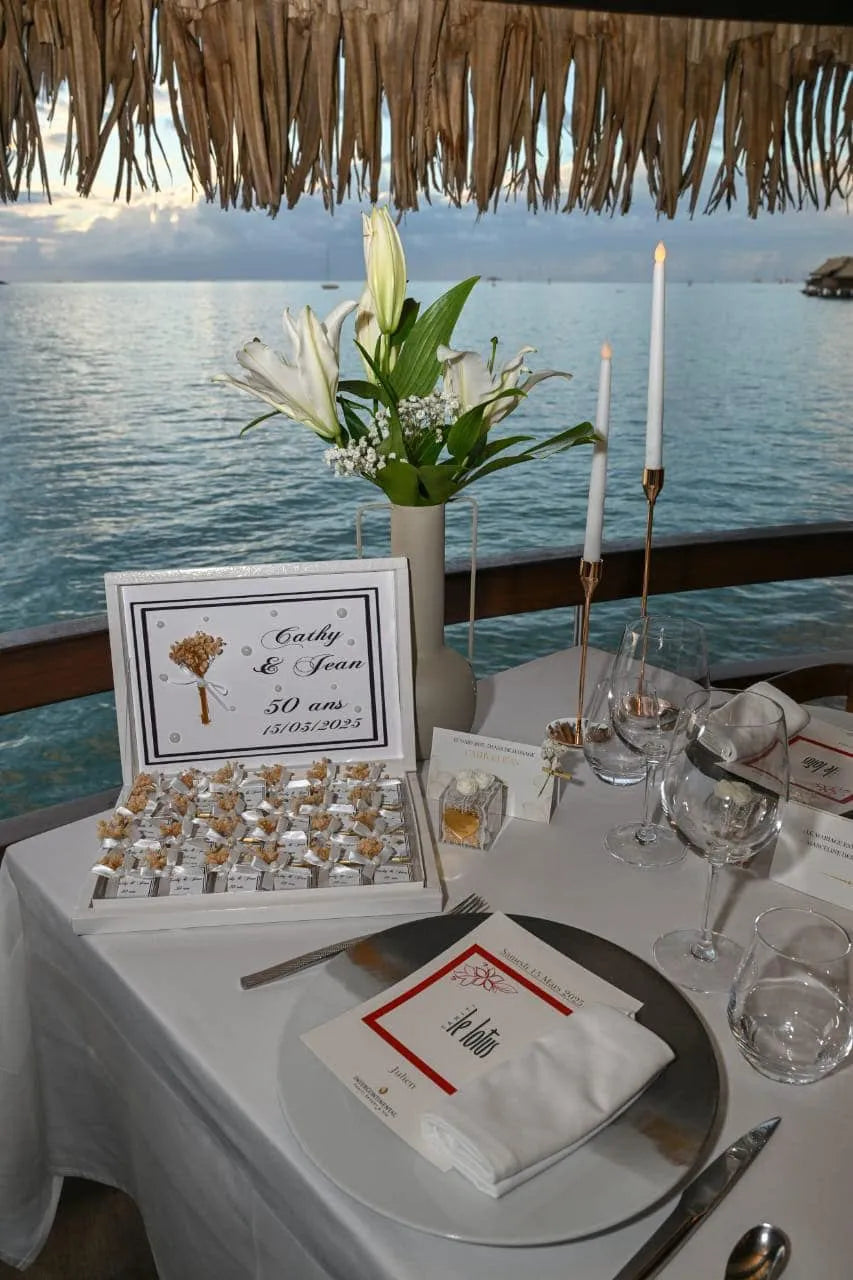 50 ans de mariage à Tahiti : Retour client de Julien pour Cathy & Jean