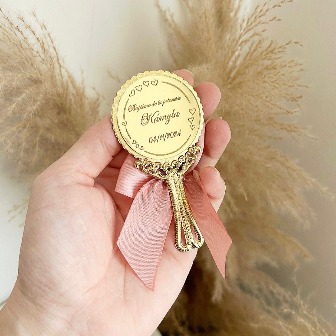 Miroir Cadeau Invité Fiançailles