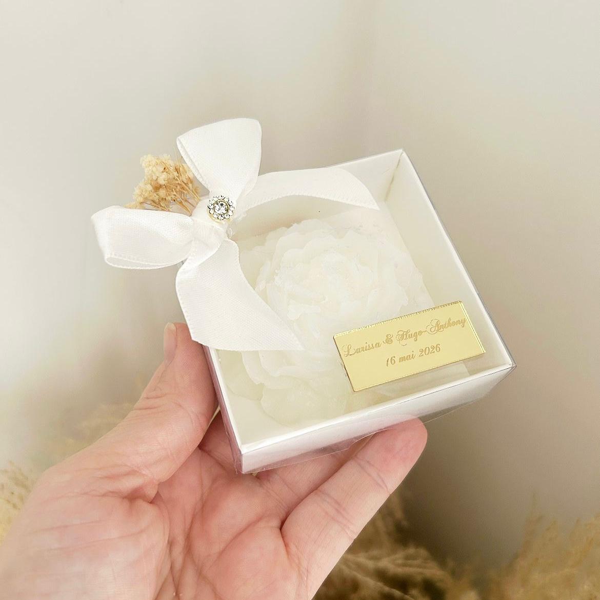 Bougie Rose des neiges